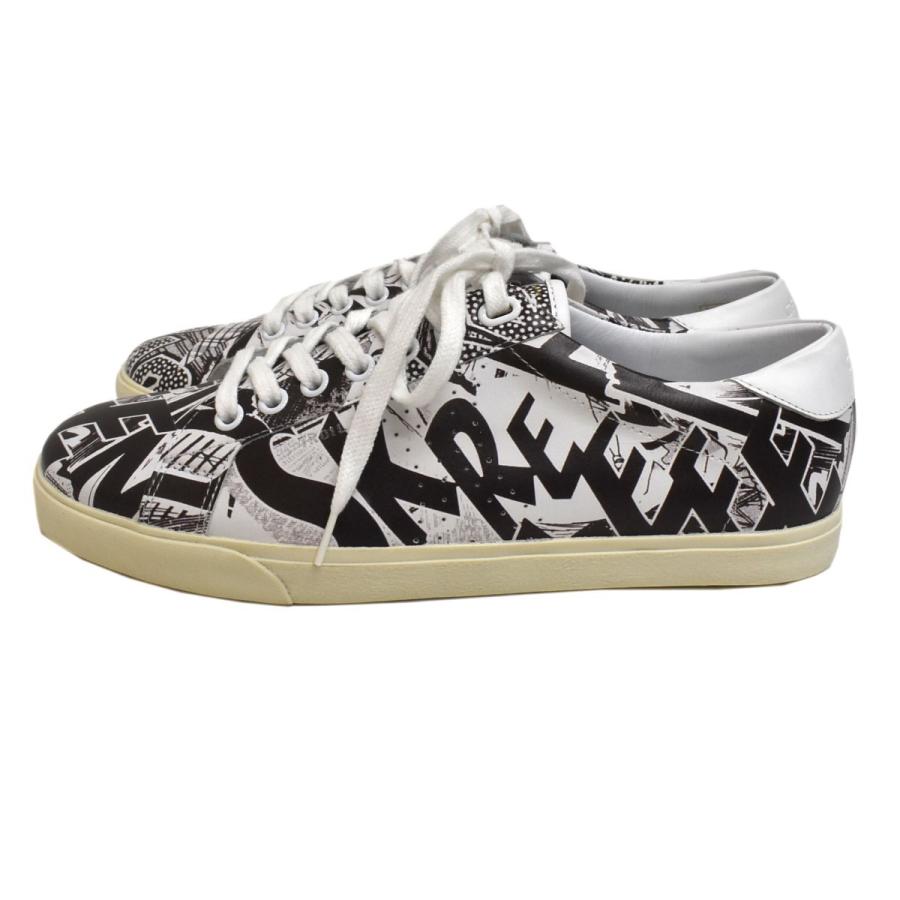 6月17日値下 Celine Christian Marclay 19ss 総柄ローカットスニーカー ホワイト ブラック サイズ 39 梅田クロス ブランド古着カインドオル 通販 Yahoo ショッピング