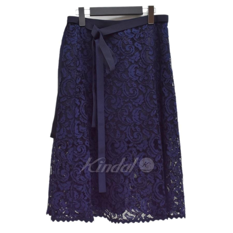 sacai luck 【11月15日値下】sacai 15AW レーススカート ネイビー  