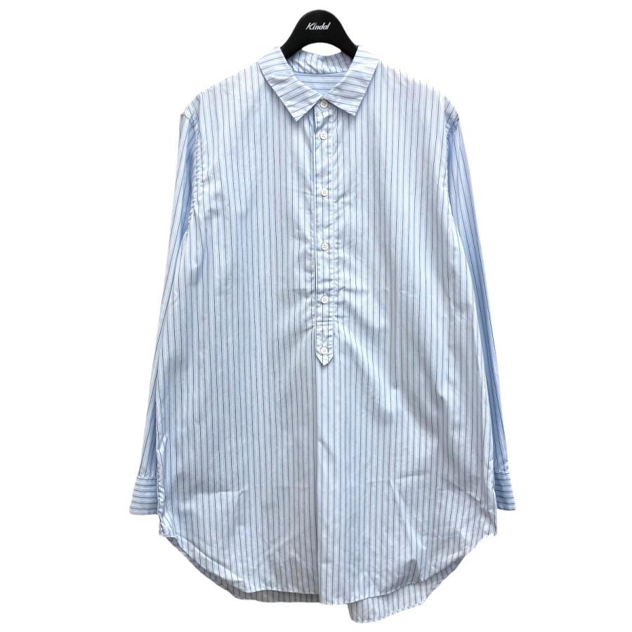 CASEY ST PULL SHT ストライプ プルオーバーシャツ ブルー サイズ：S 