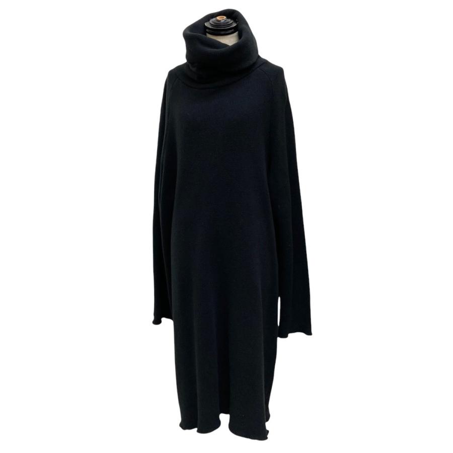 ALBUM DI FAMIGLIA WOOL DRESS ウール ワンピース rennes — Album di Famiglia | Pleated Collar Dress TC in Black