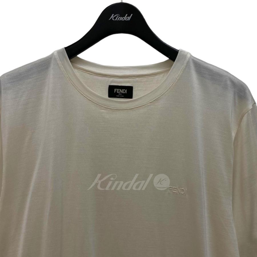 FENDI フェンディ シルク ビッグロゴ Tシャツ - 半袖(Tシャツ)