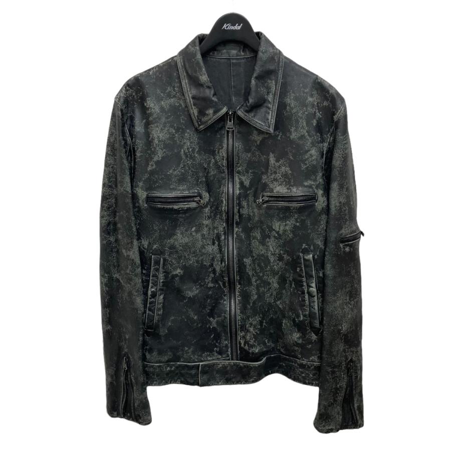 値下げ】YOHJI YAMAMOTO × BACKLASH 20AW ジップアップレザー 