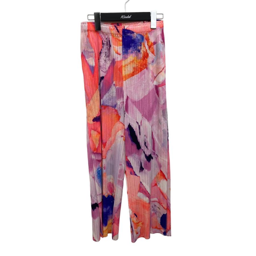 PLEATS PLEASE 【値下げ】PLEATS PETAL WALTZ PANTS アブストラクト 