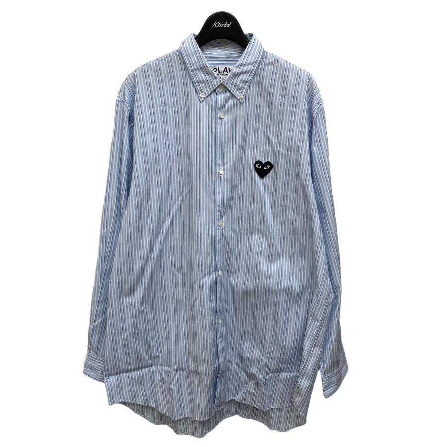 プレイコムデギャルソン ストライプシャツ XL camping.com