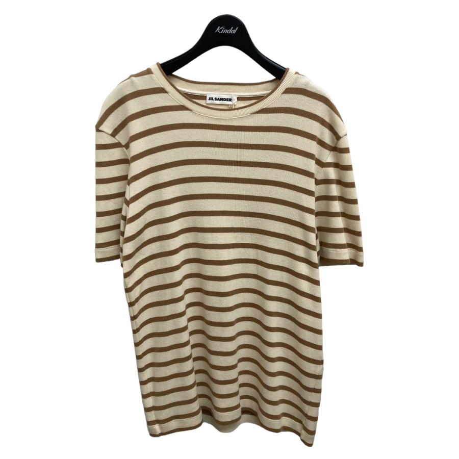 JIL SANDER 【値下げ】JIL SANDER+ ボーダーコットンロゴTシャツ