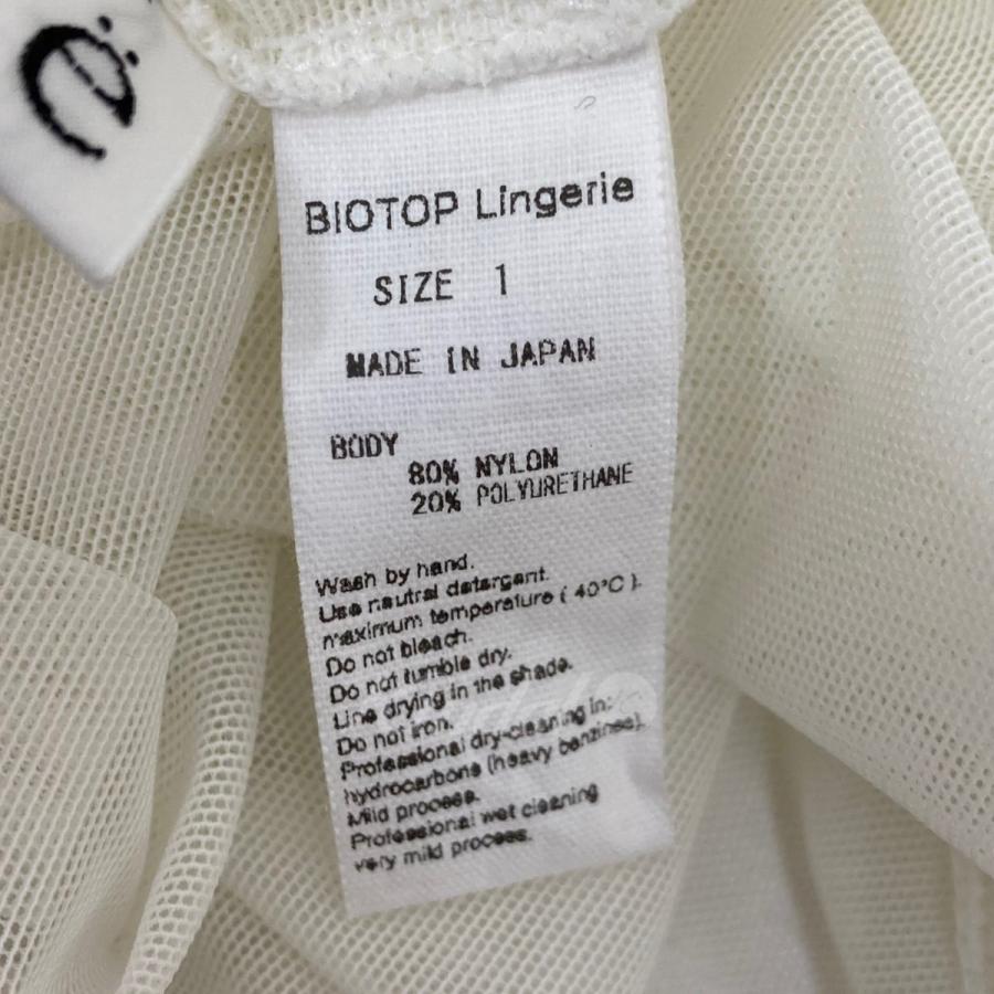 値下げ】yo BIOTOP Lingerie sheer cami long dress キャミソール 