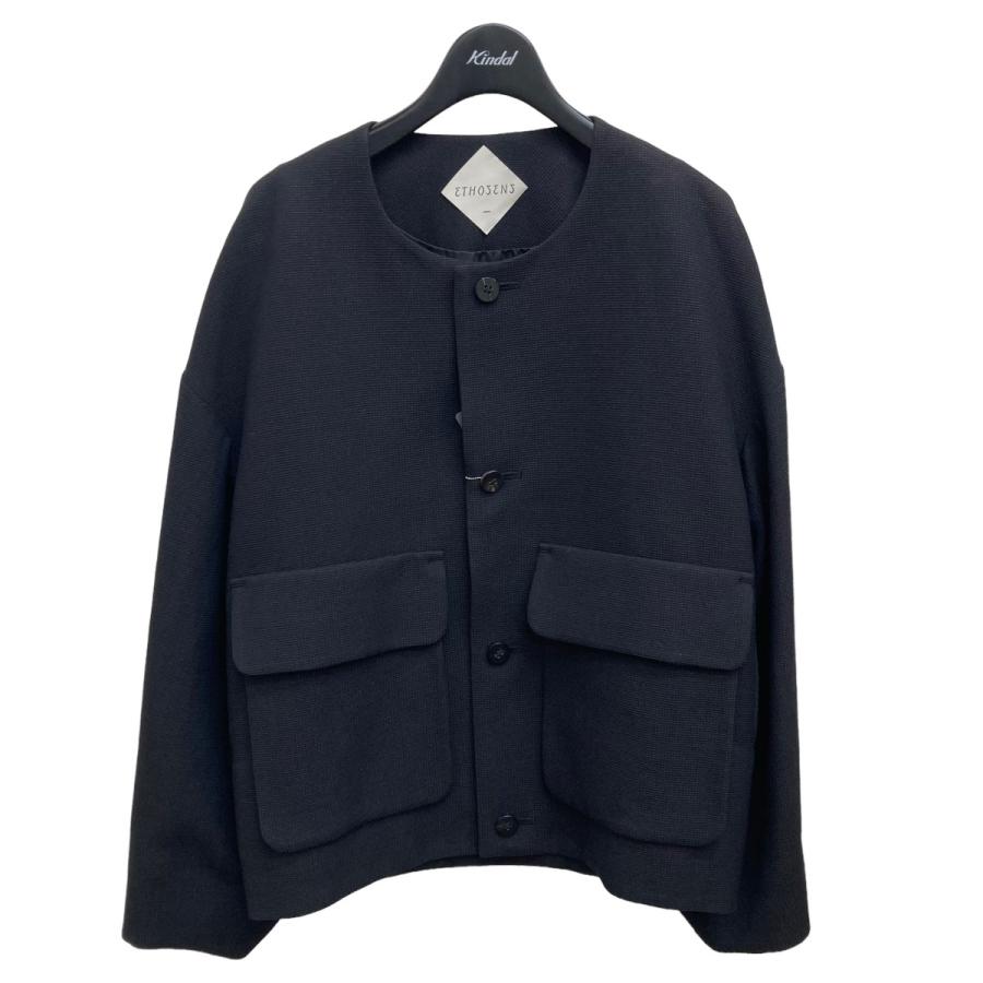 値下げ】ETHOSENS 22SS COLLARLESS BLOUSON ノーカラージャケット 
