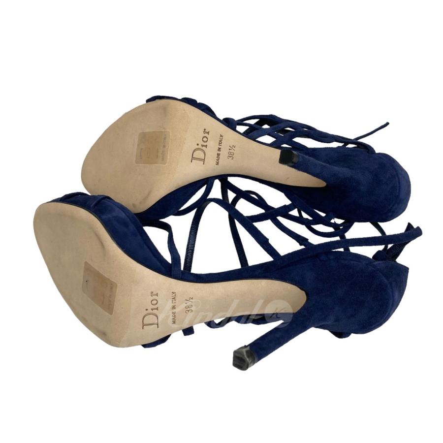 【値下げ】Christian Dior haute couture SANDAL 11 ネイビー サイズ：38．5 (梅田クロス茶屋町店)｜kindal｜05