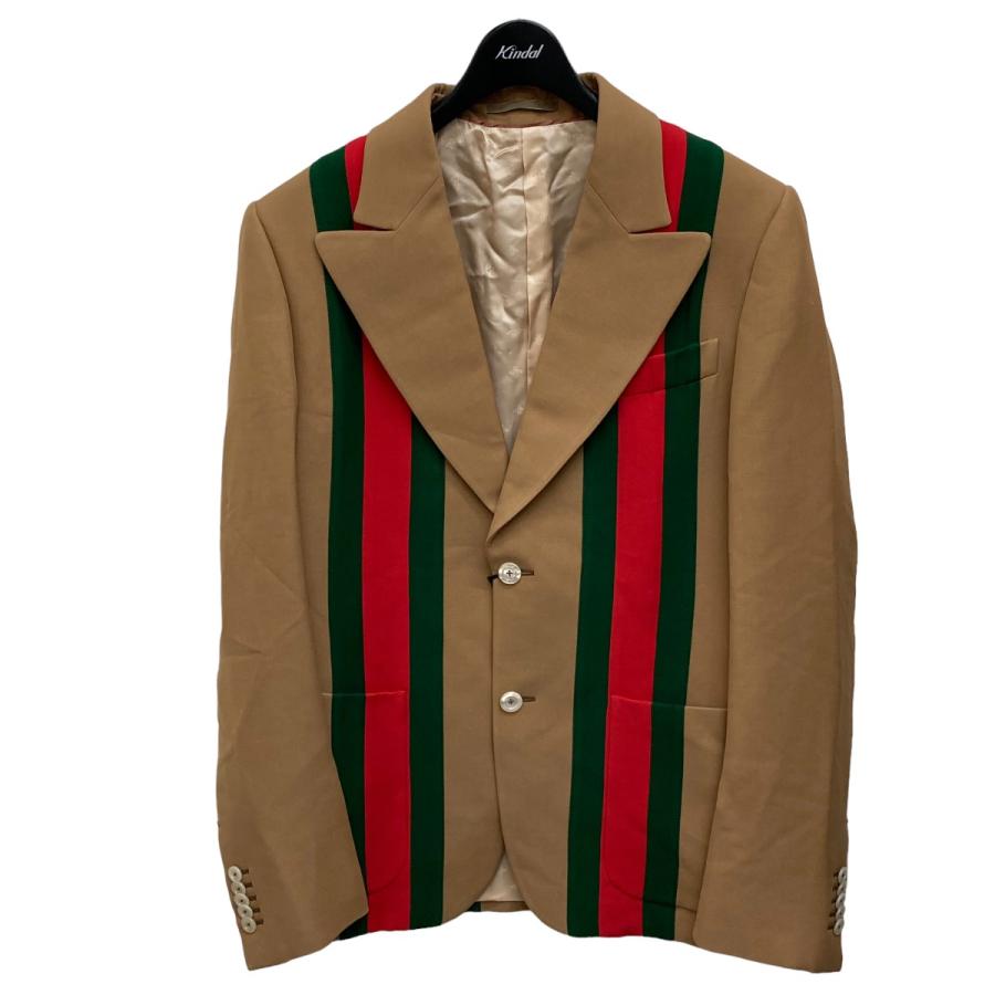 値下げ】GUCCI ウェブラインテーラードジャケット 216U13 16HBF0 
