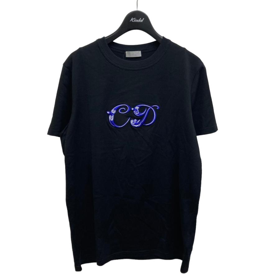 値下げ】Dior 21SS ×Kenny Scharf CDロゴ刺繍Tシャツ 193J697A0677