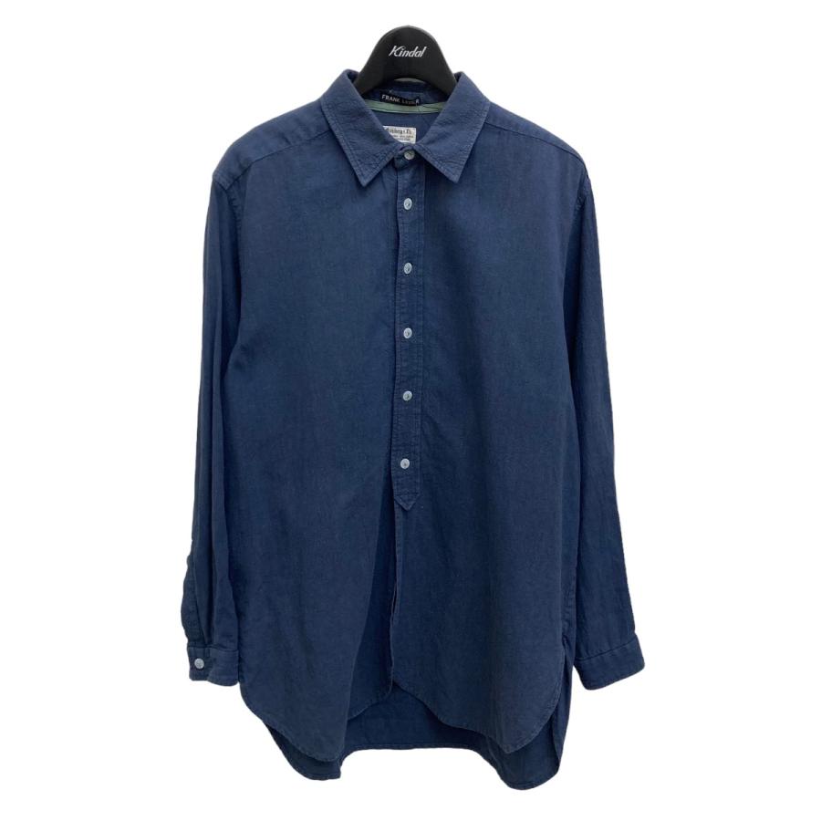 値下げ】FRANK LEDER 長袖シャツ 0646123 ネイビー サイズ：XS (梅田 