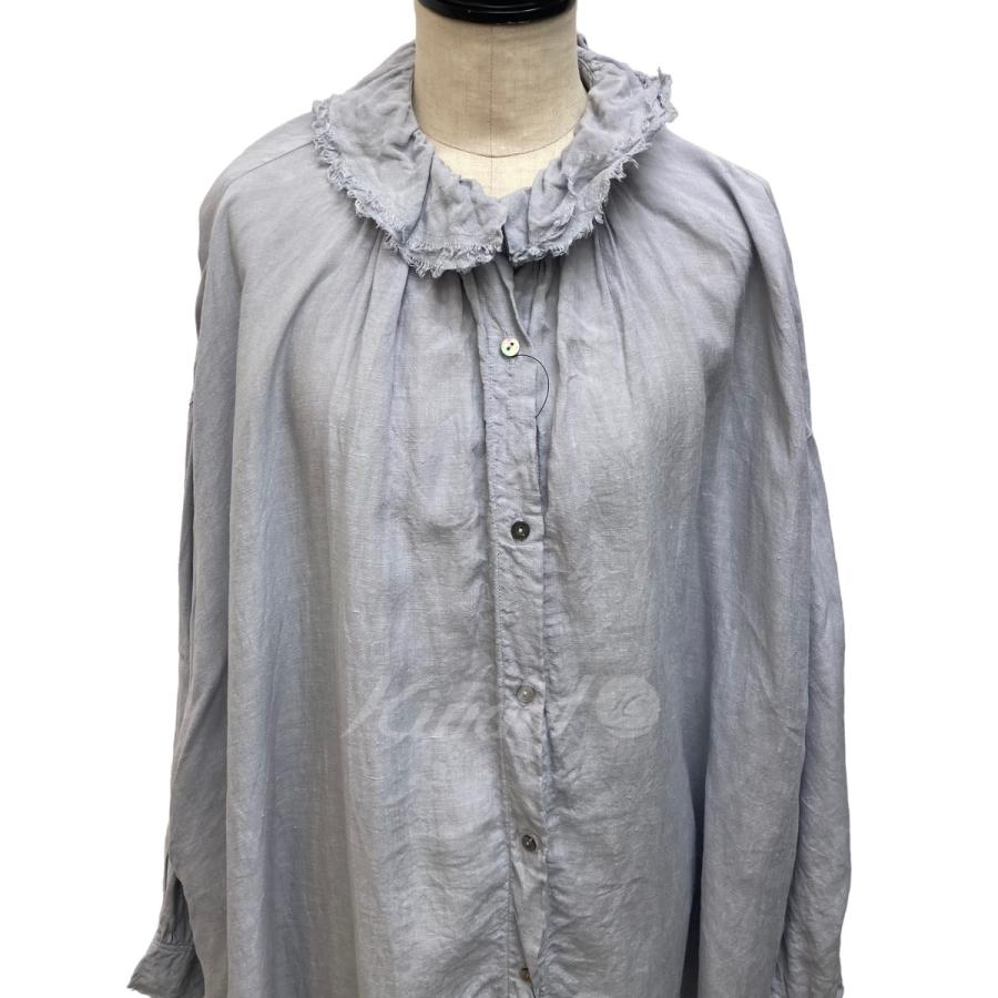値下げ】nest Robe 23SS エシカルダイリネン2枚襟シャツワンピース  