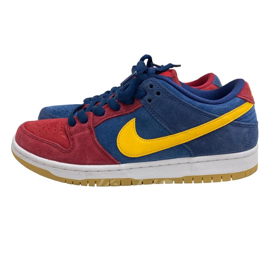 【値下げ】NIKE SB DUNK LOW PRO PRM BARCE LONA スニーカー ネイビー×レッド サイズ：25 (梅田クロス茶屋町店)｜kindal｜02