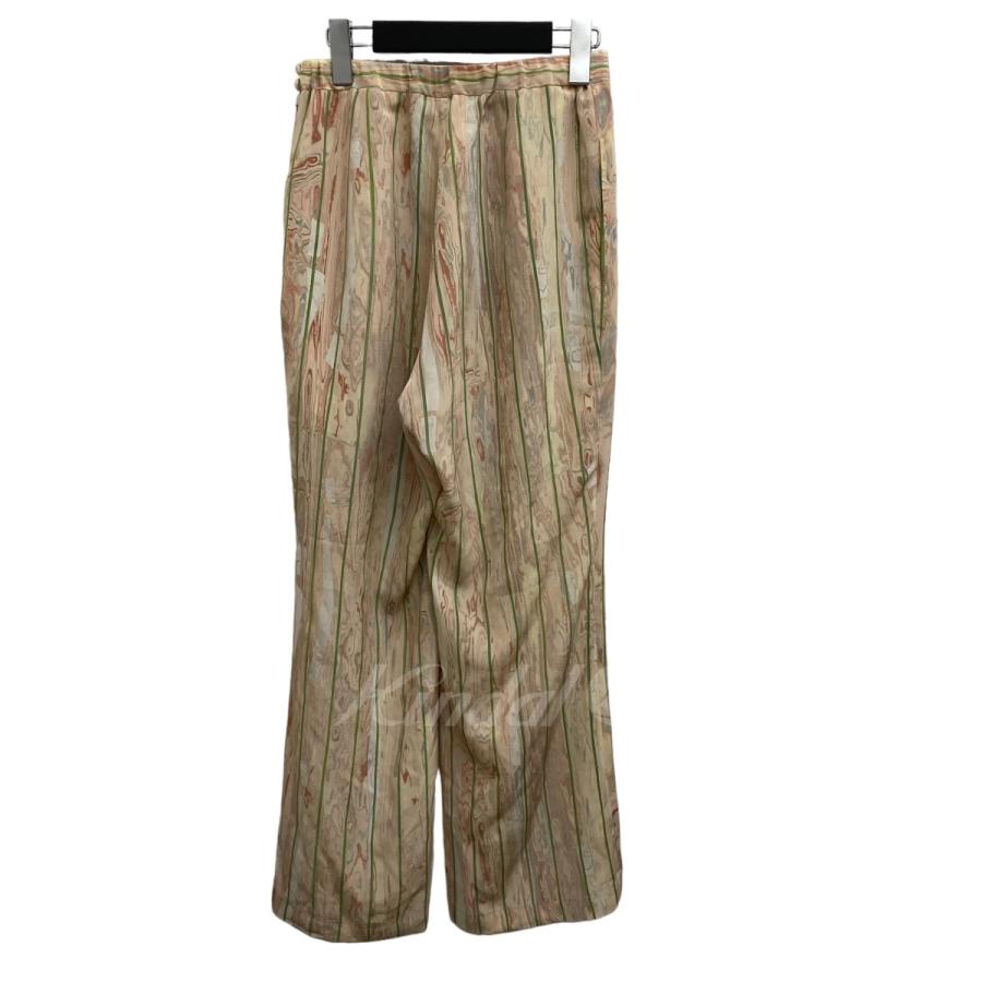 値下げ】mame kurogouchi Marble Print Silk Trousers パンツ MM22PS  
