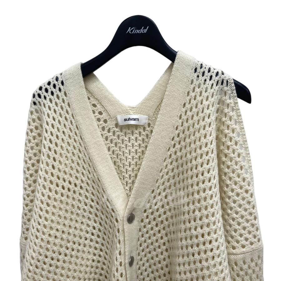 sulvam 【値下げ】sulvam ウールメッシュカーディガン SK-K05 sulvam 【値下げ】sulvam ウールメッシュカーディガン SK-K05