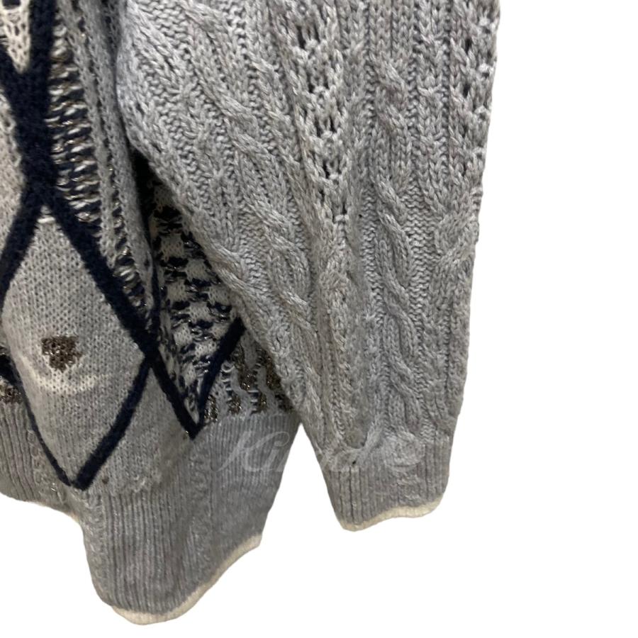 値下げ】rurumu 20AW ×KIDILL mix pattern knit ニット rrm20AW-KN02 