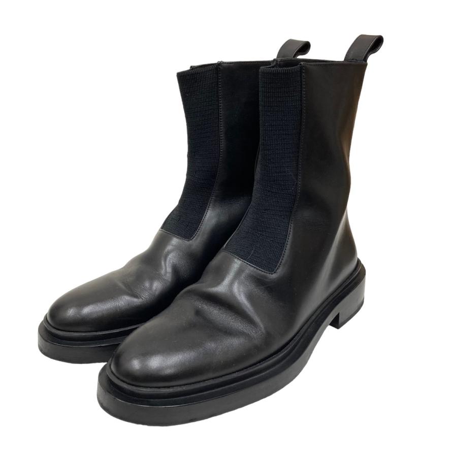 値下げ】JIL SANDER フロントゴアアンクルブーツ ブラック サイズ：36 