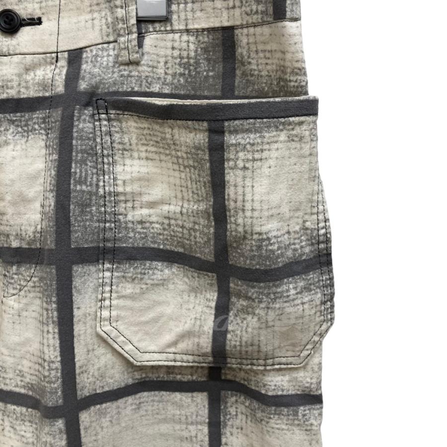 SUNSEA TRANSFER FLANNEL CHECK PANT イージーパンツ 22A47 ベージュ 
