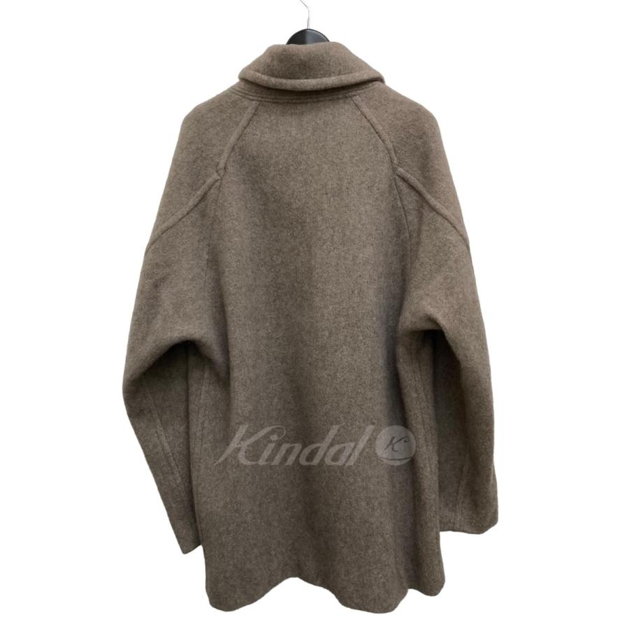 コモリ COMOLI 17AW ヤクウール ショールカラーコート ベージュ サイズ 