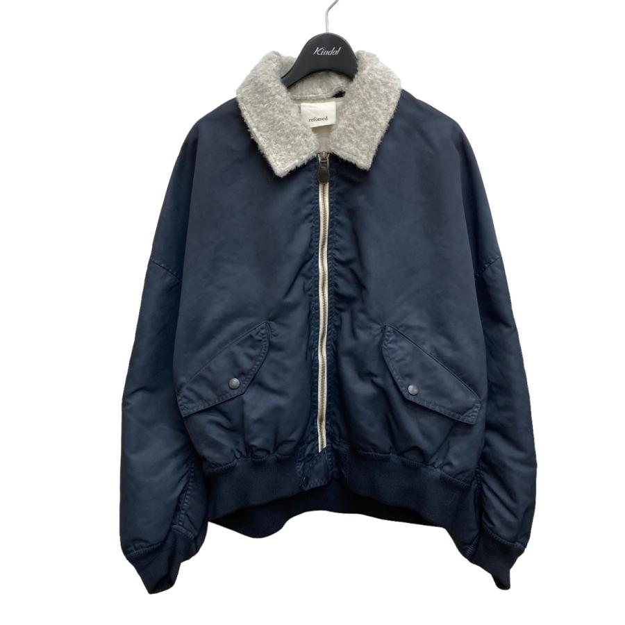 値下げ】Reformed 23AW H-M-D CASTRO JAMPER ジップブルゾン ネイビー 