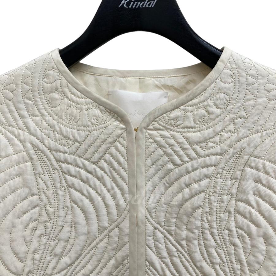 マメクロゴウチ mame kurogouchi Floral Quilted Silk Jacket 