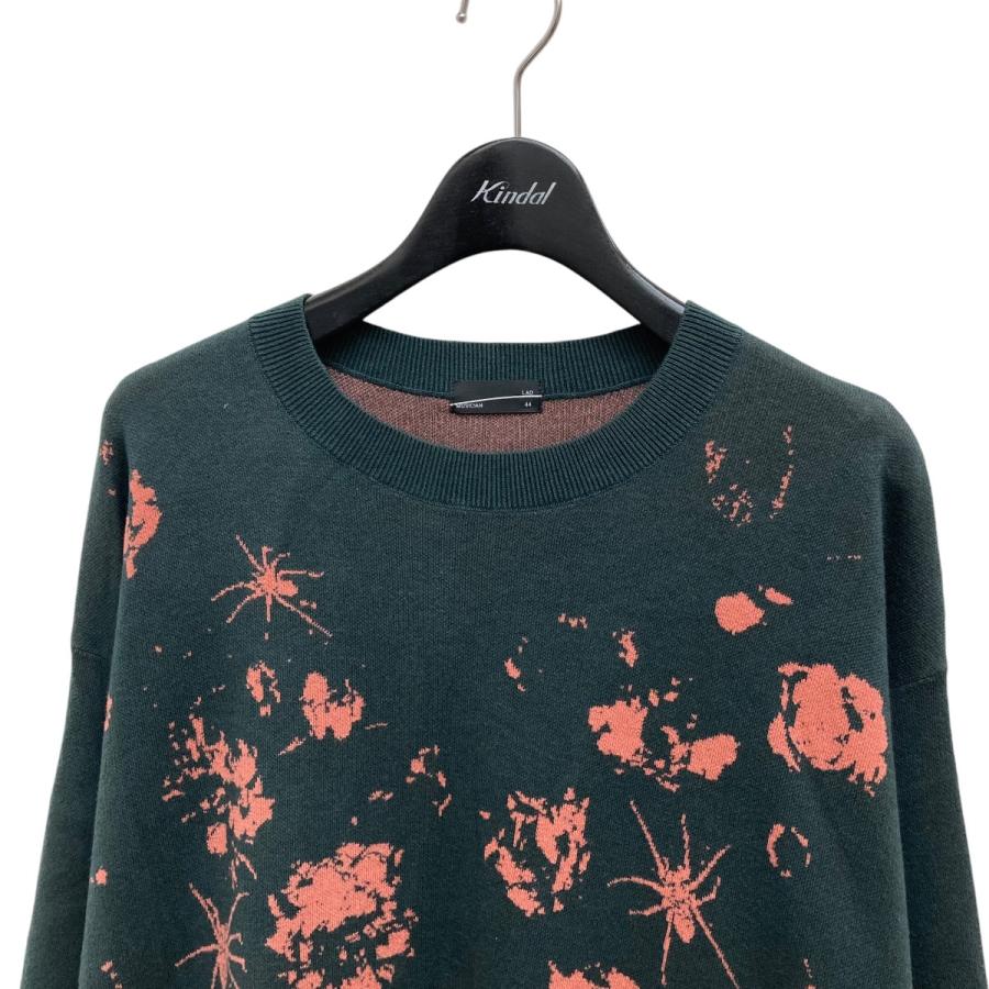 ラッドミュージシャン LAD MUSICIAN HIGH GAUGE FLOWER KNIT 
