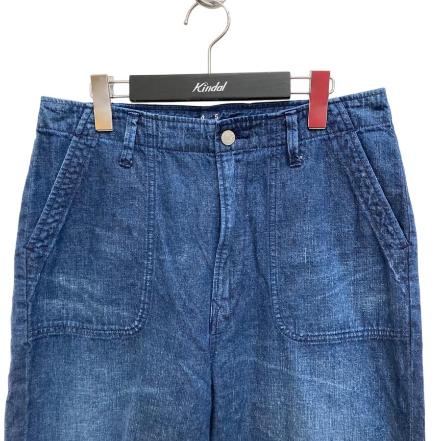 5222【美品】45R 麦デニムのシャルロットペインターパンツ ベイカーパンツ 試着のみ】45R 麦デニムのシャルロットペインターパンツ