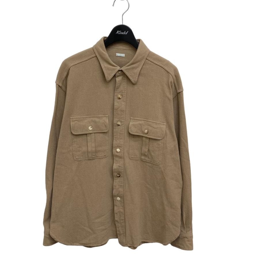 値下げ】A．PRESSE Safari Shirts 長袖シャツ 22SAP-02-09H ブラウン 