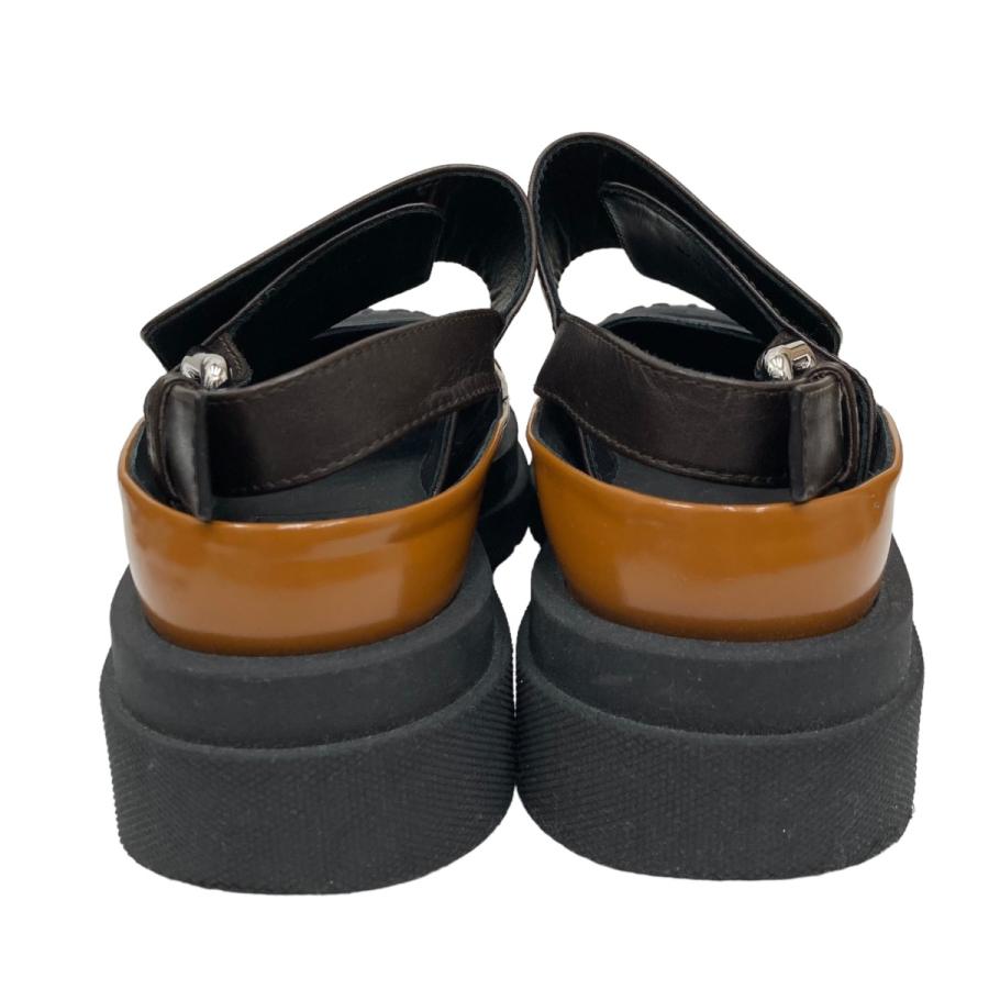 Plan C 【値下げ】Plan Calfskin Crisscross Slingback Sandals 
