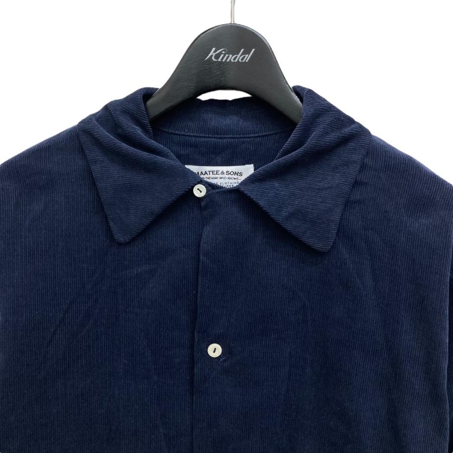 マーティーアンドサンズ MAATEE＆SONS Silk Corduroy Shirt 