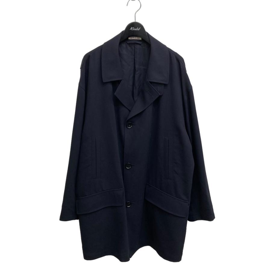 オーラリー AURALEE 21SS HARD TWIST WOOL DOBBY HALF COAT ハーフ 