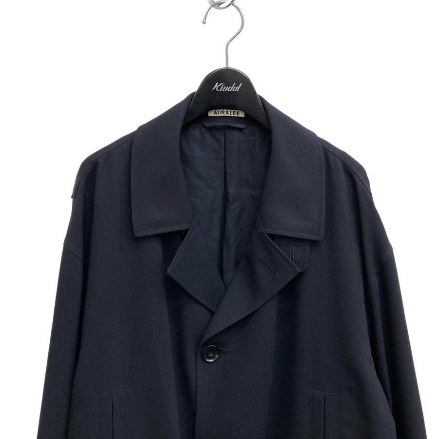 オーラリー AURALEE 21SS HARD TWIST WOOL DOBBY HALF COAT ハーフ 