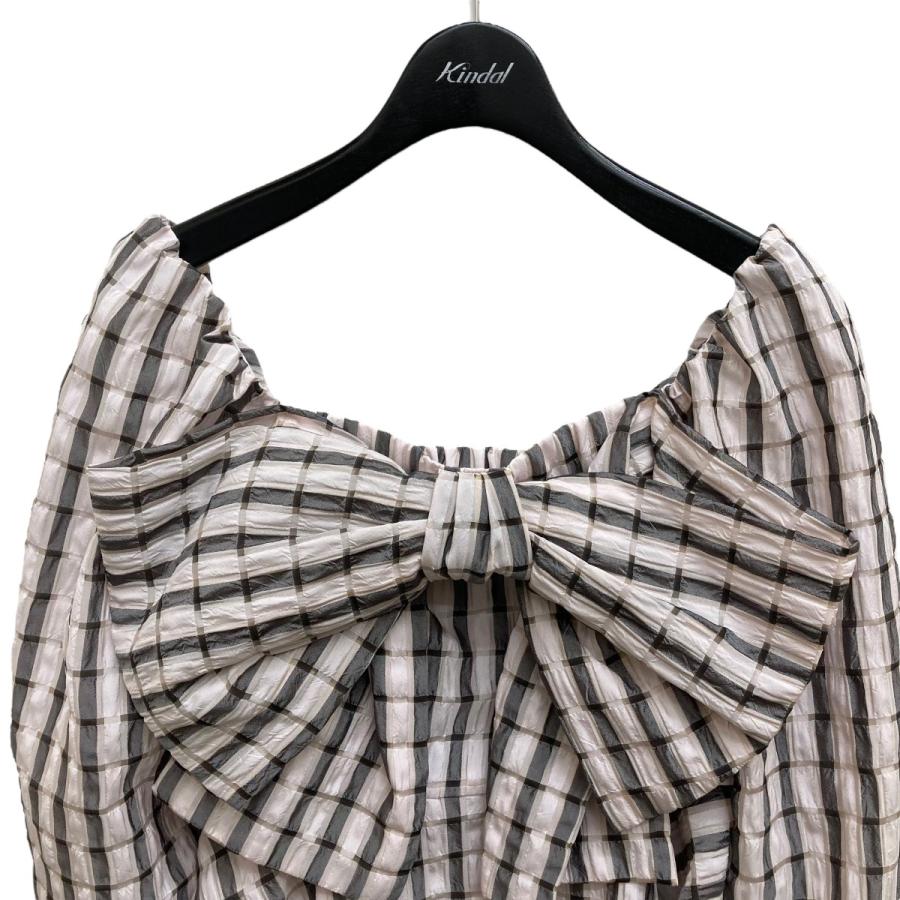 SNIDEL 【値下げ】Snidel 23AW リボンデザインシアーブラウス 