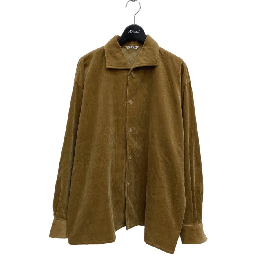 オーラリー AURALEE 23SS FINX CORDUROY SHIRT コーデュロイ 