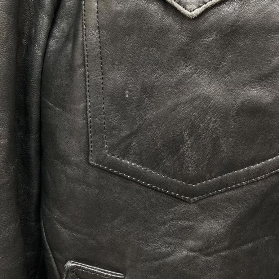 値下げ】NUMBER (N)INE 07AW レザージャケット F07-NJ042 ブラック  