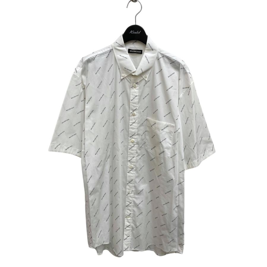 BALENCIAGA 【値下げ】BALENCIAGA 18SS All Over Logo Short Sleeve  