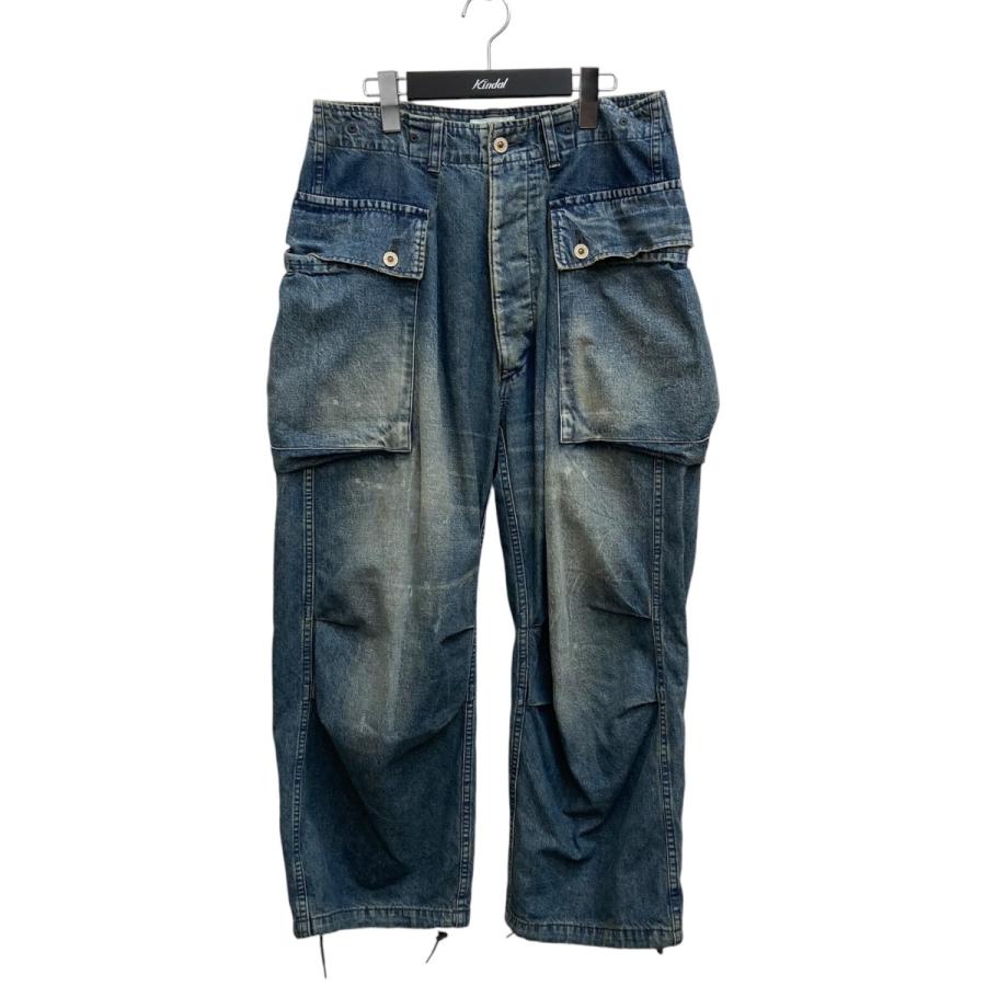 ヘリル HERILL 23SS Nepdenim M44 Trousers ヴィンテージ加工 デニム 