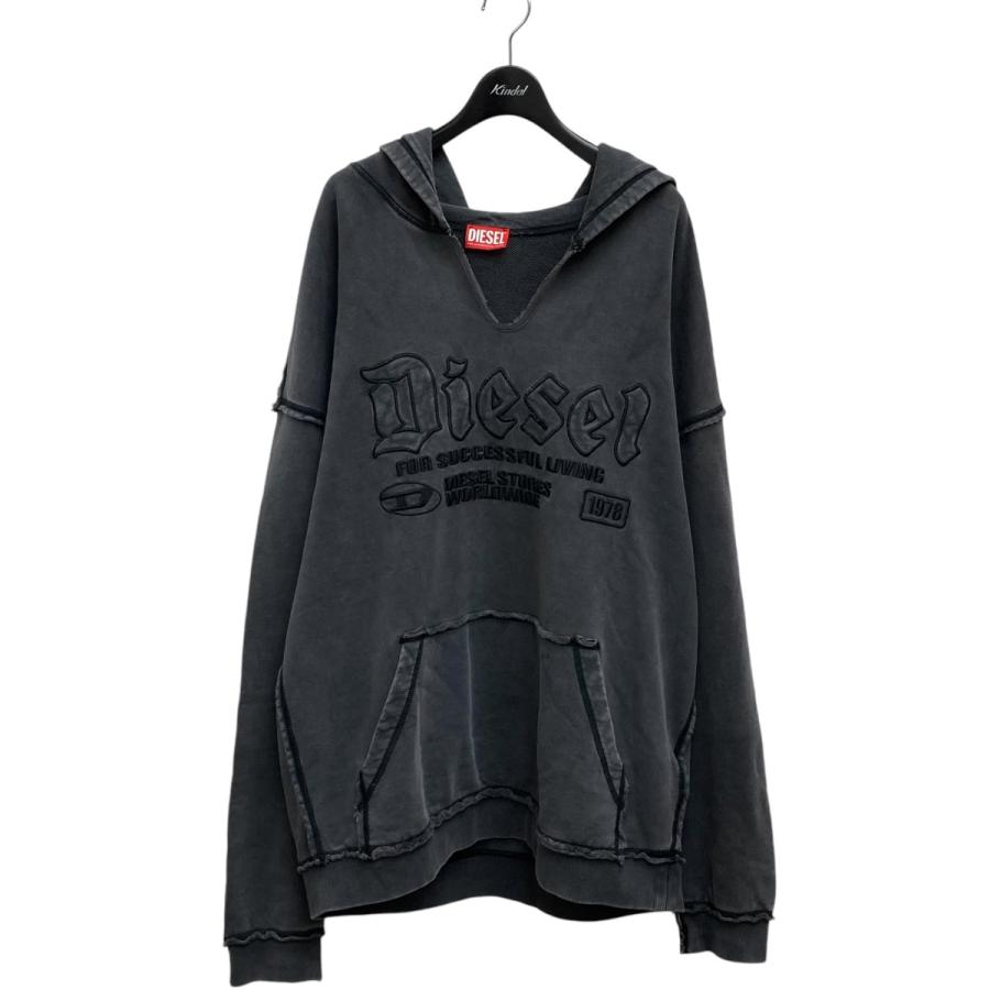 DIESEL 【値下げ】DIESEL 24AW S-Boxt-Hood-Raw パーカー グレー DIESEL 【値下げ】DIESEL 24AW S-Boxt-Hood-Raw パーカー グレー