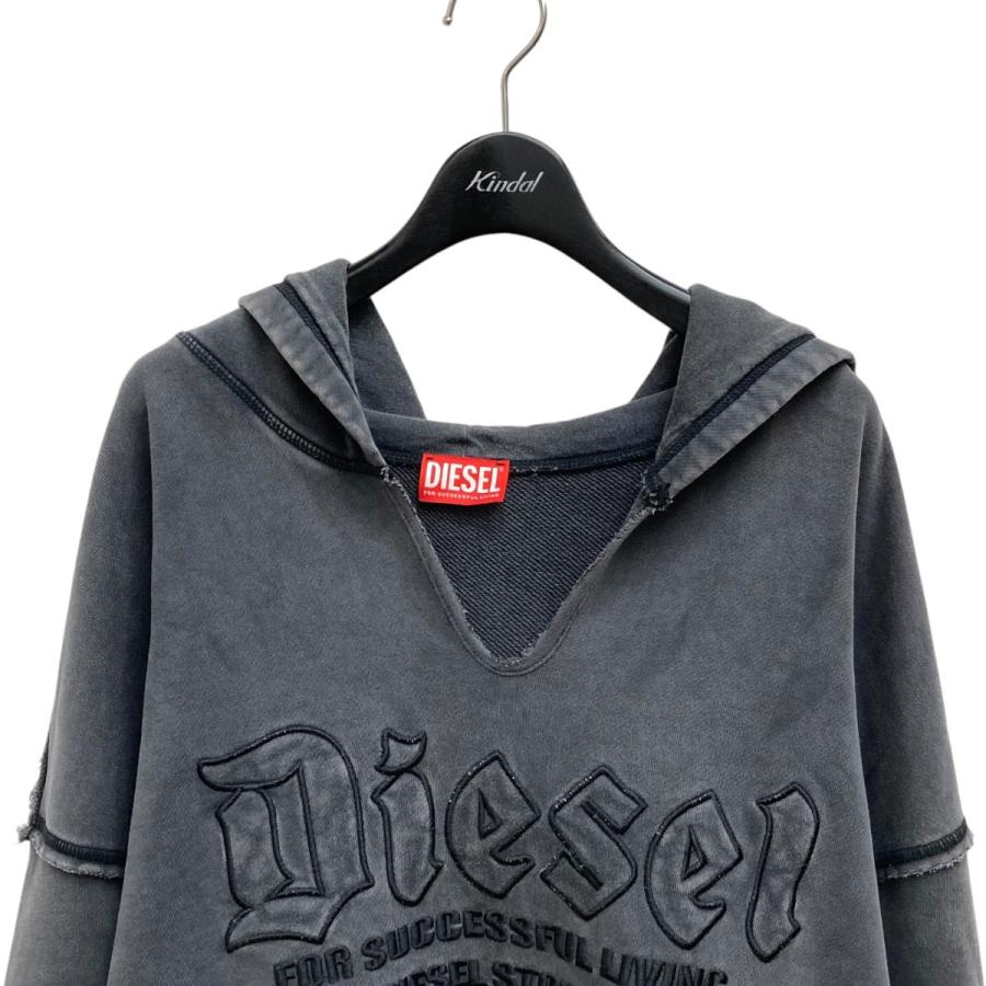 DIESEL 【値下げ】DIESEL 24AW S-Boxt-Hood-Raw パーカー グレー DIESEL 【値下げ】DIESEL 24AW S-Boxt-Hood-Raw パーカー グレー