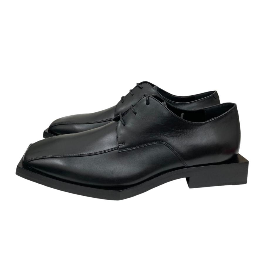 バレンシアガ BALENCIAGA スクエアトゥ ダービーシューズ レザー 