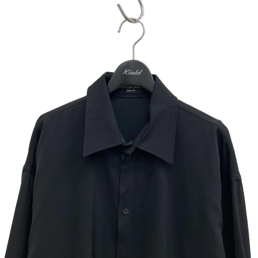 BALENCIAGA バレンシアガ 長袖シャツ 672347 TLT14 ブラック BALENCIAGA バレンシアガ 長袖シャツ 672347 TLT14 ブラック