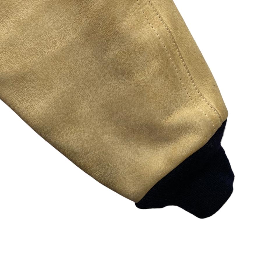 visvim（ヴィズヴィム） ビズビム キャメルレザー切り替えスタジアム