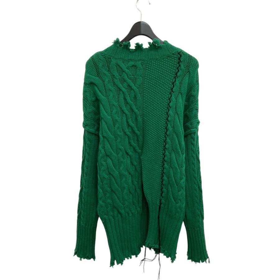 Irene Open Collar Mix Knit ニット　アイレネ IRENE Open Collar Mix Knit ニット/セーター