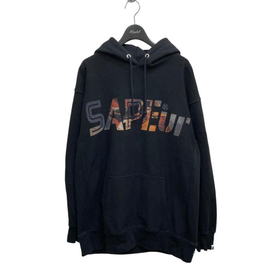 サプール×スパウト SAPEur×SPOWT パーカー ブラック サイズ:XL サプール×スパウト SAPEur×SPOWT パーカー ブラック サイズ:XL