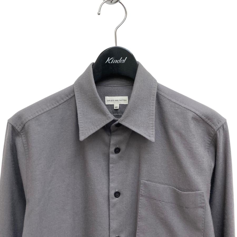 DRIES VAN NOTEN ドリスヴァンノッテン 長袖シャツ グレー サイズ：46 