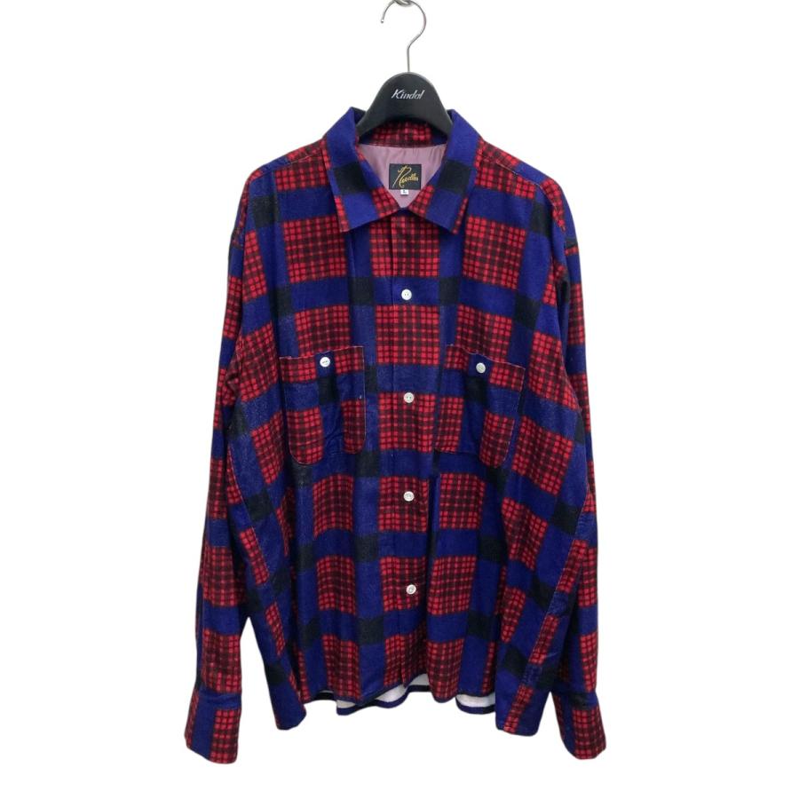 ニードルス Needles One-Up Shirt チェックネルシャツ LQ153 ブルー 