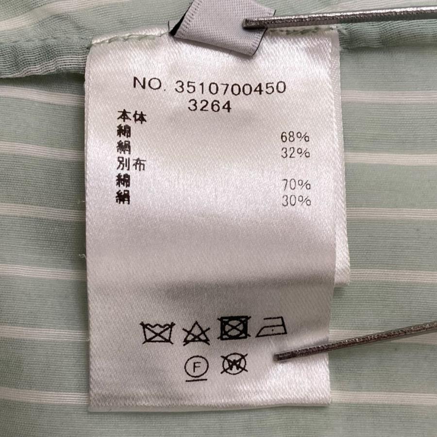 ebure ストライプ シルクコットン Wポケット 長袖シャツ ebure エブール EBURE シルクコットンストライプ Wポケット