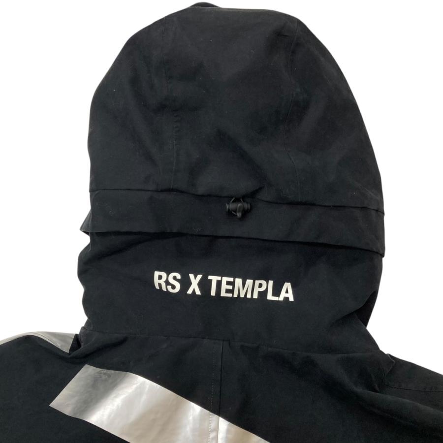 RAF SIMONS×TEMPLA オーバーサイズナイロンフードコート Raf Simons Black Templa Edition Oversized Shell Ski Jacket Raf Simons