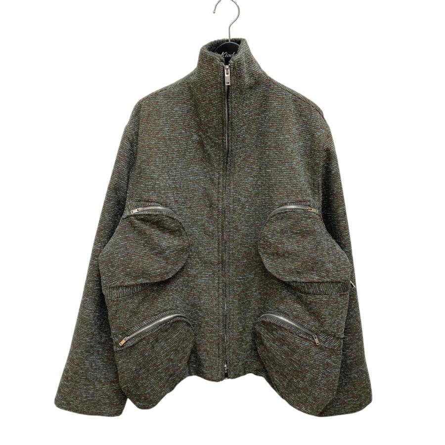 値下げ】CORNERSTONE 23AW CASUAL JACKET ジップアップニット