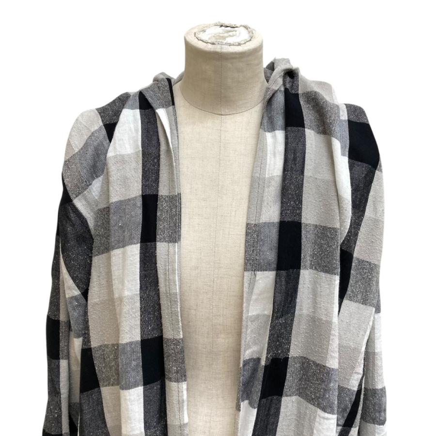 クジャク kujaku Ibukifuro Cardigan ロングカーディガン ブラック